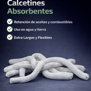 calcetin absorbente barisock m xxl para derrames de aceite e hidrocarburos