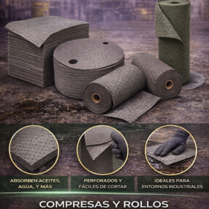 Compresas y rollos absorbentes universales