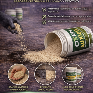granulado absorbente industrial au1000 para derrames de aceite y combustibles